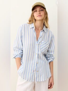 MARINE LAYER Jane Relaxed Linen Shirt